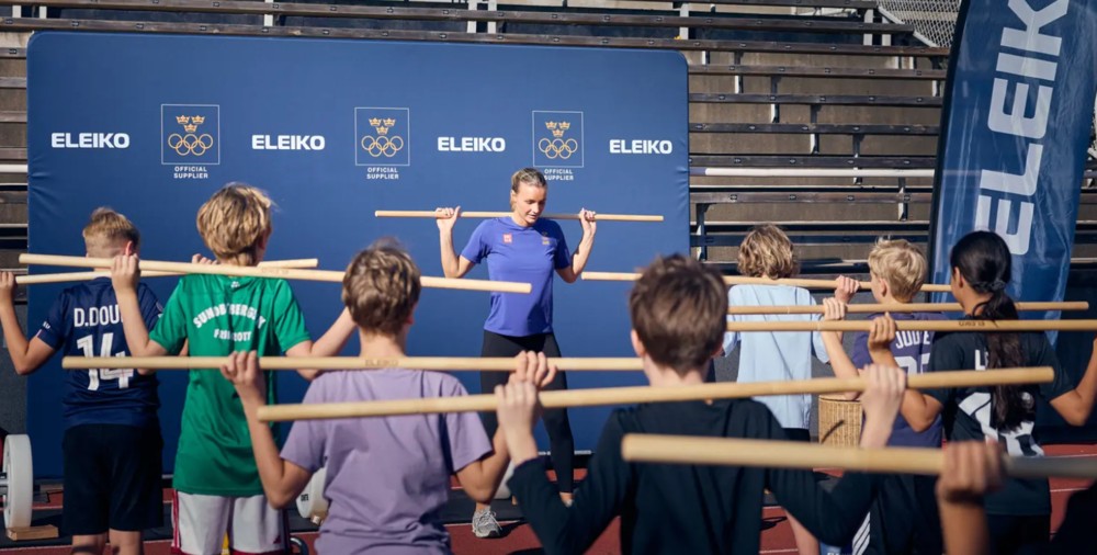 Eleiko instaló una estación de entrenamiento de fuerza para niños